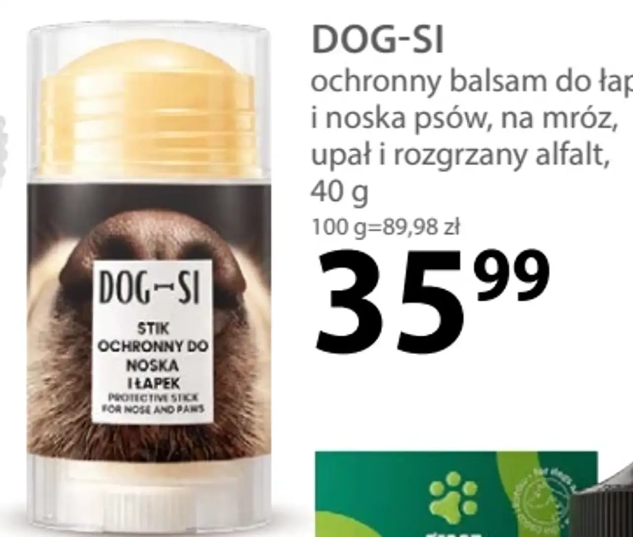 DOG-SI ochronny balsam do łap i noska psów, na mróz, upał i rozgrzany asfalt