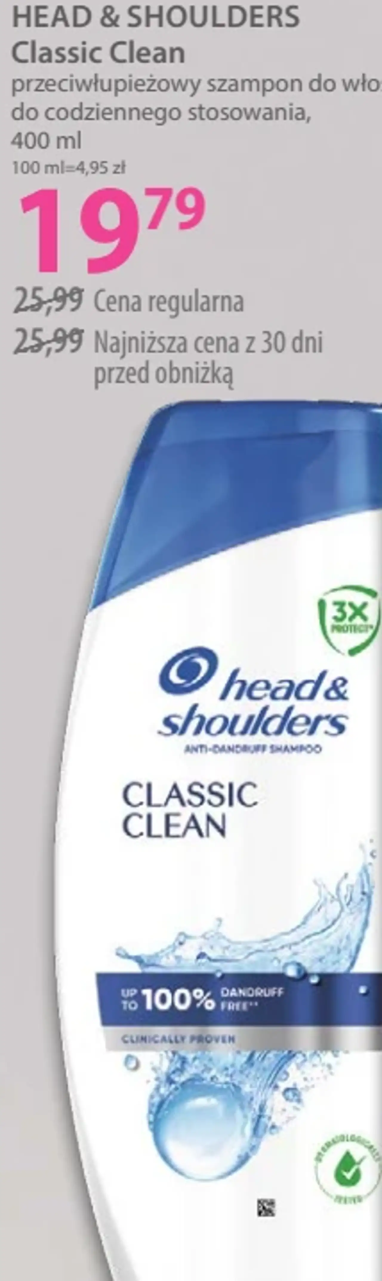 Head & Shoulders Classic Clean przeciwłupieżowy szampon do włosów