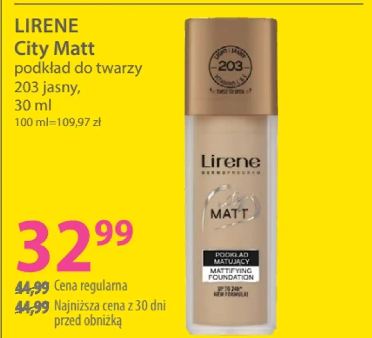 LIRENE City Matt podkład do twarzy