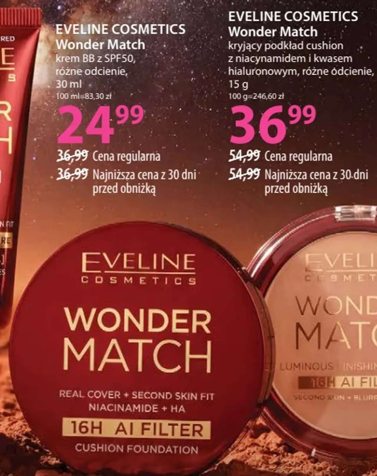 EVELINE COSMETICS Wonder Match kryjący podkład cushion