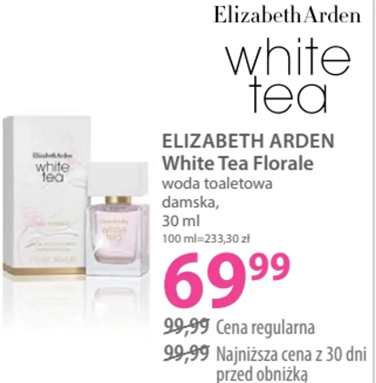 ELIZABETH ARDEN White Tea Florale woda toaletowa damska, 30 ml