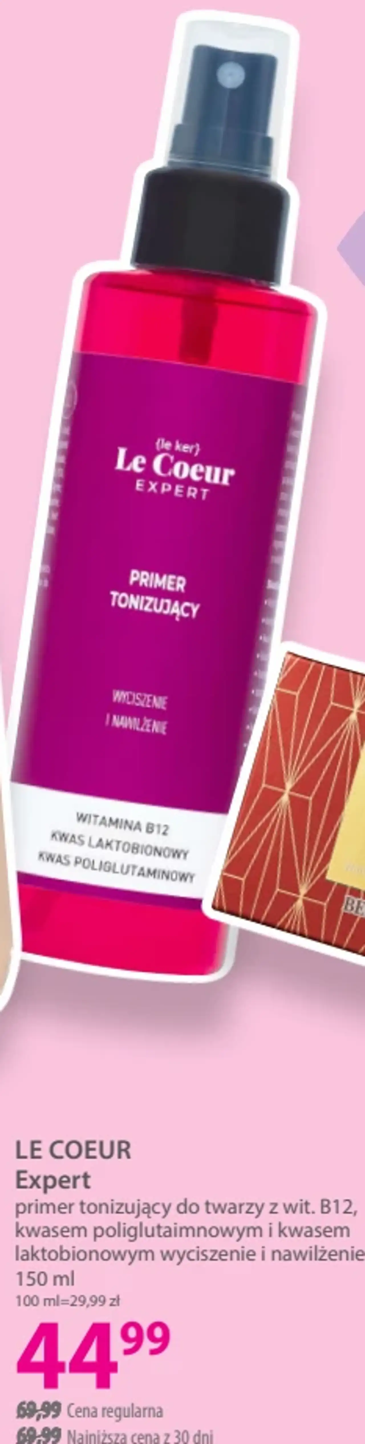 Le Coeur Expert primer tonizujący do twarzy
