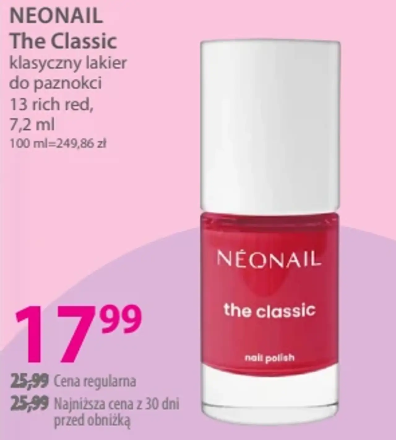NEONAIL The Classic klasyczny lakier do paznokci