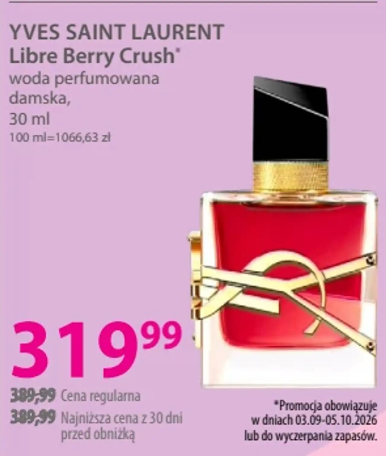YVES SAINT LAURENT Libre Berry Crush woda perfumowana damska