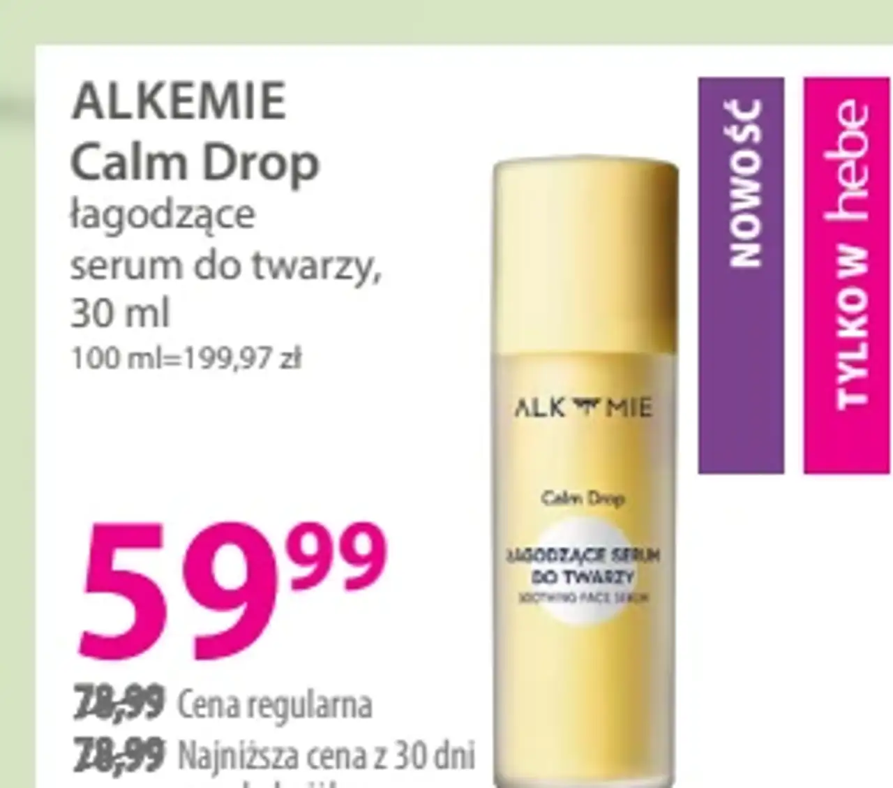 ALKEMIE Calm Drop łagodzące serum do twarzy
