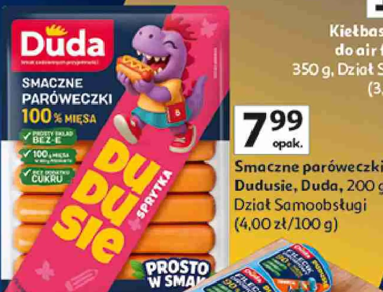 Smaczne paróweczki Dudusie Duda