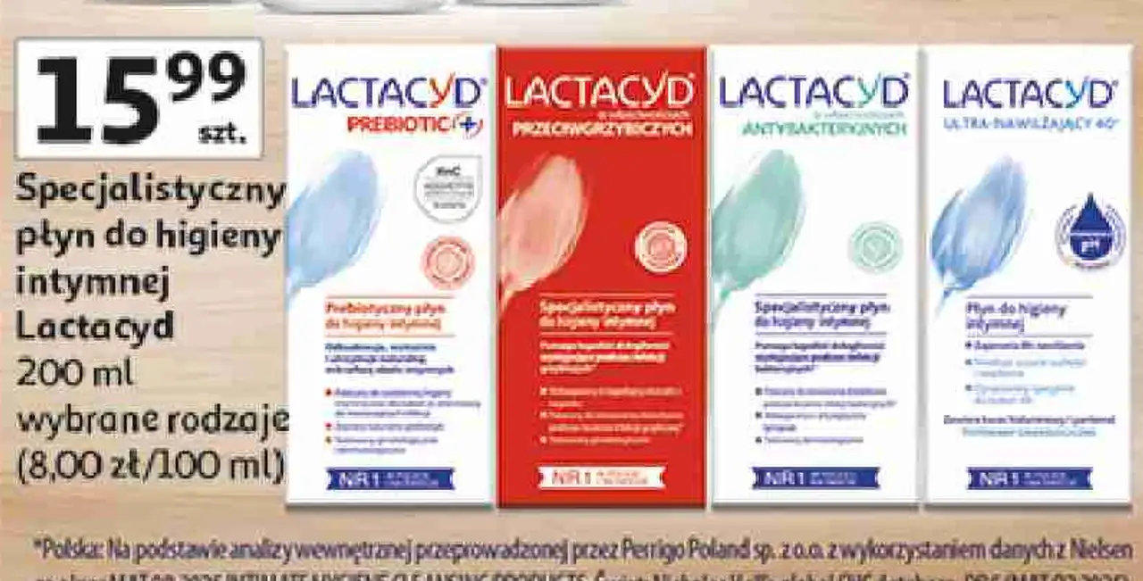 Specjalistyczny płyn do higieny intymnej Lactacyd