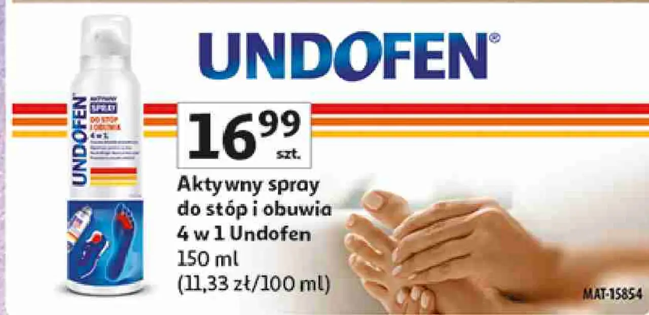 Aktywny spray do stóp i obuwia 4 w 1 Undofen