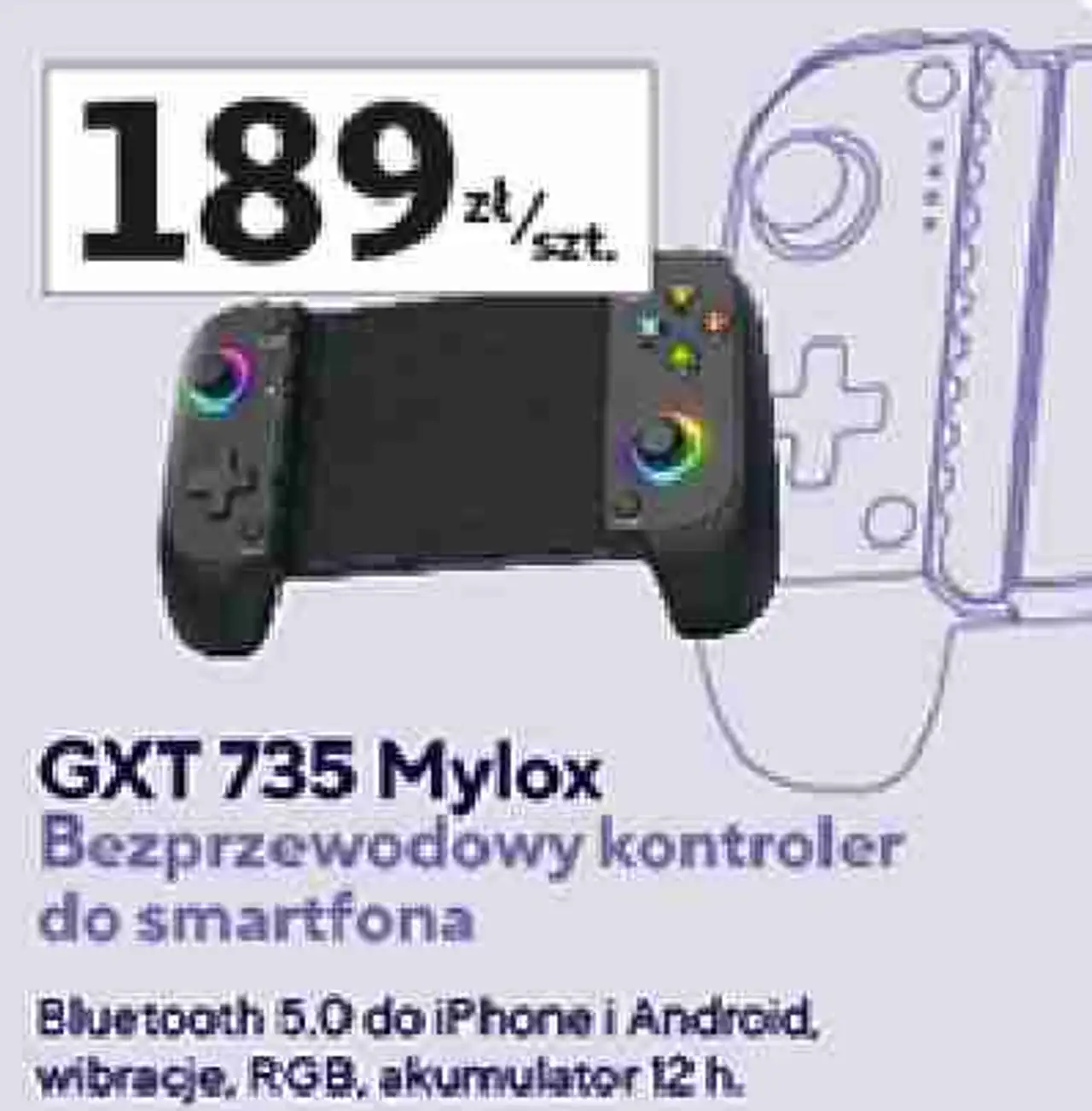 Trust GXT 735 Mylox Bezprzewodowy kontroler do smartfona