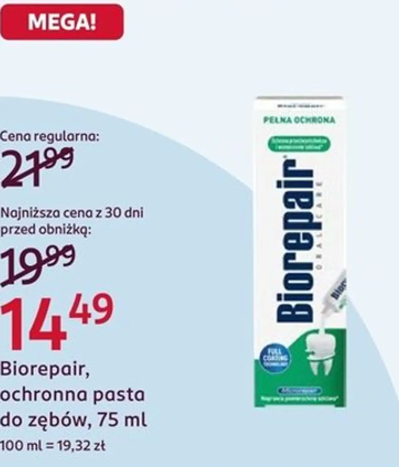 Biorepair, ochronna pasta do zębów, 75 ml