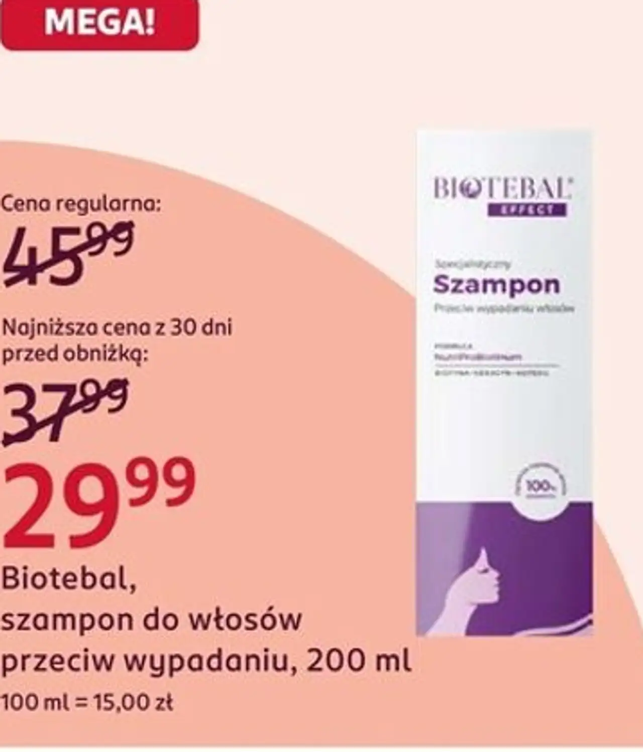 Biotebal, szampon do włosów przeciw wypadaniu, 200 ml