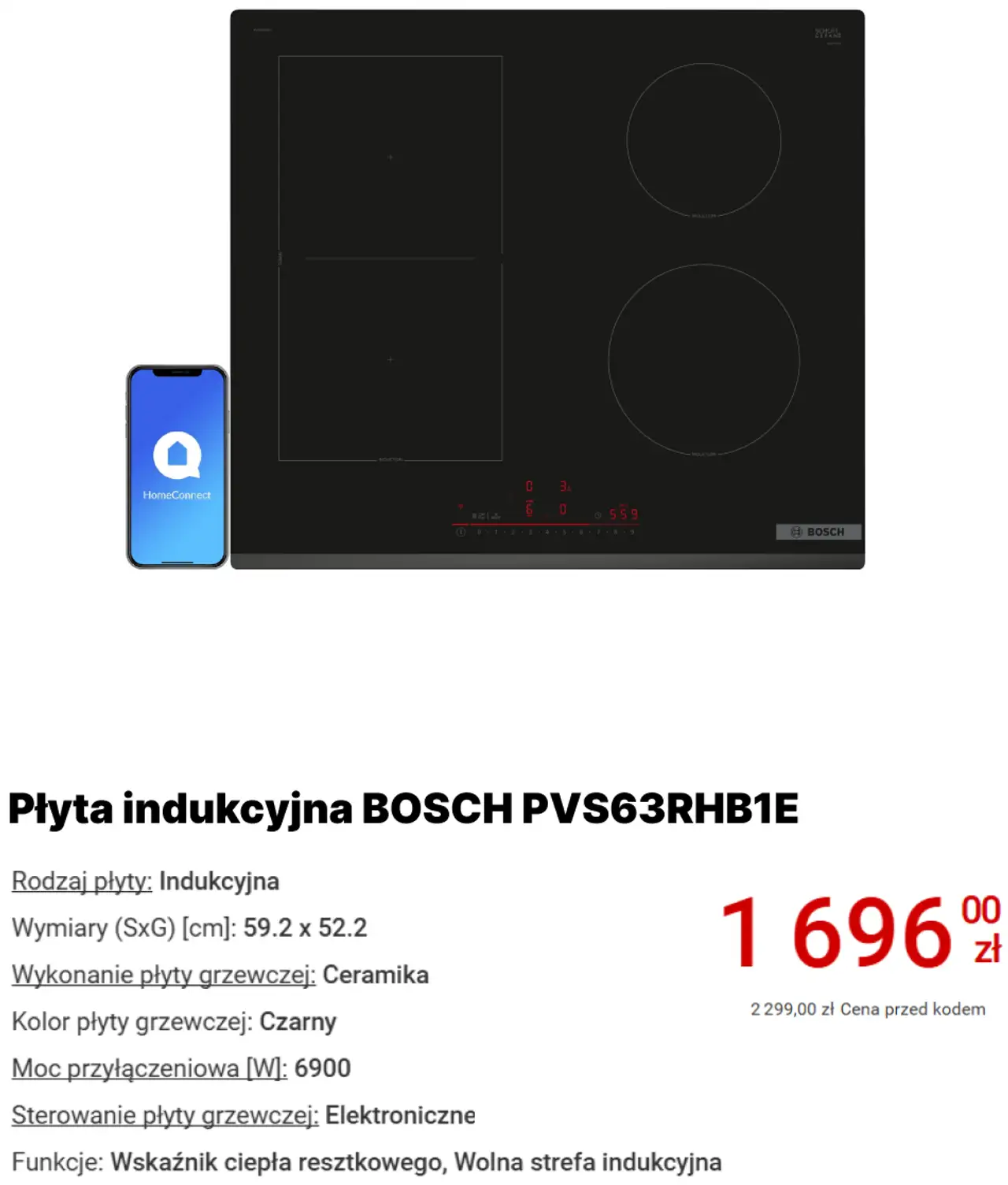 Płyta indukcyjna BOSCH PVS63RHB1E