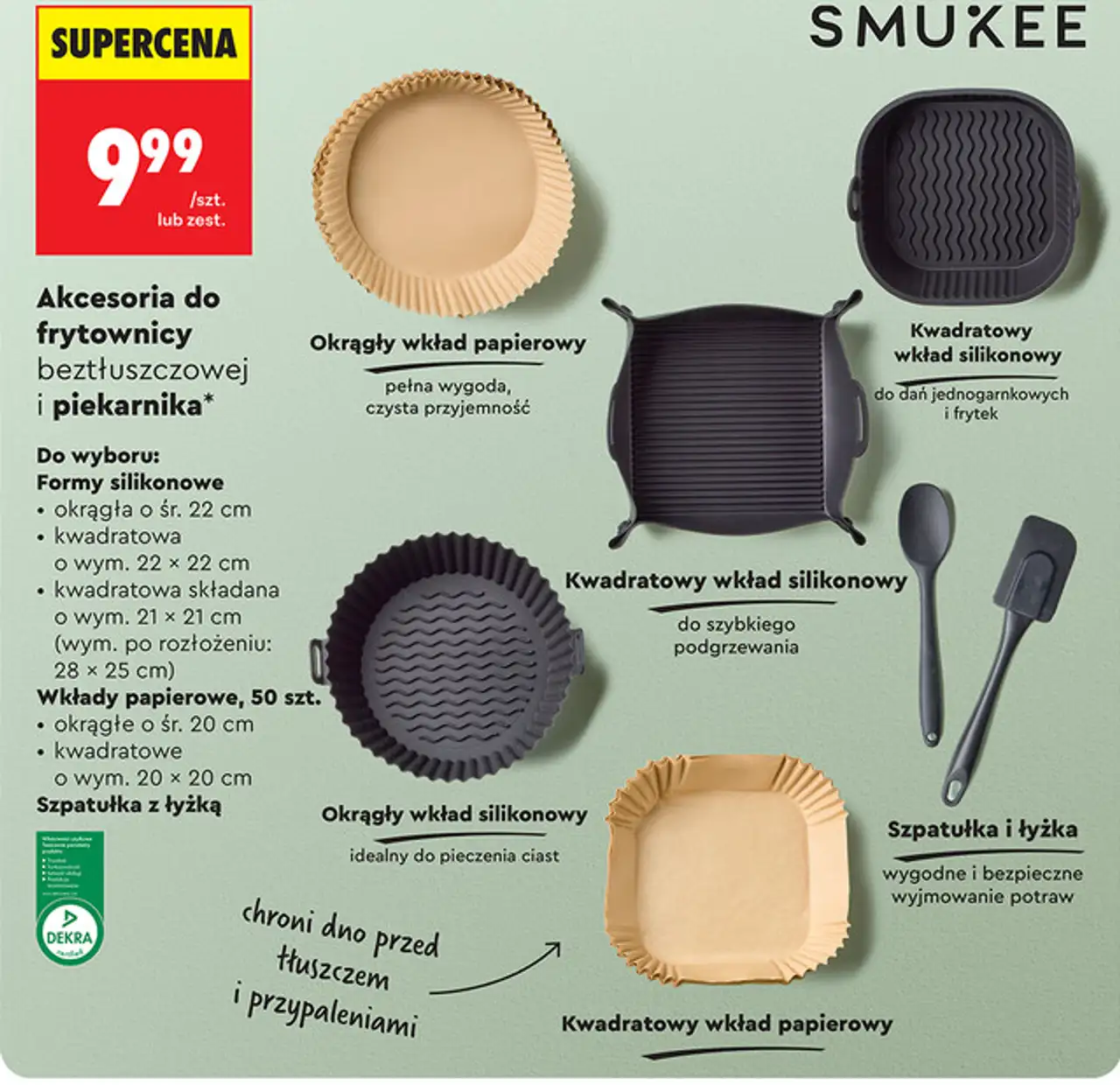 Smukee Akcesoria do frytownicy beztłuszczowej i piekarnika
