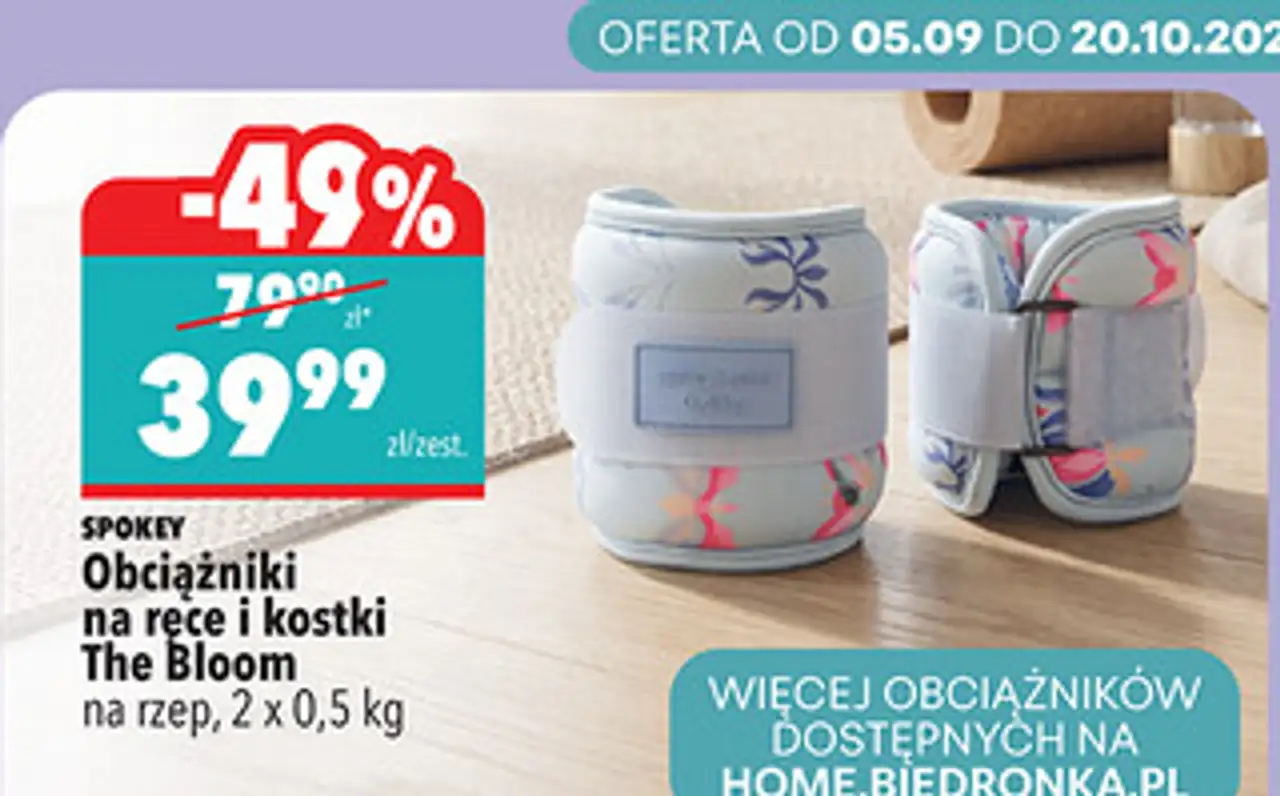 Spokey Obciążniki na ręce i kostki The Bloom