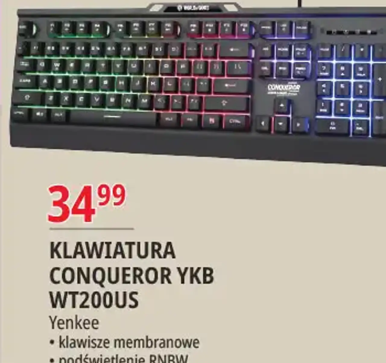 Klawiatura Conqueror YKB WT200US Yenkee