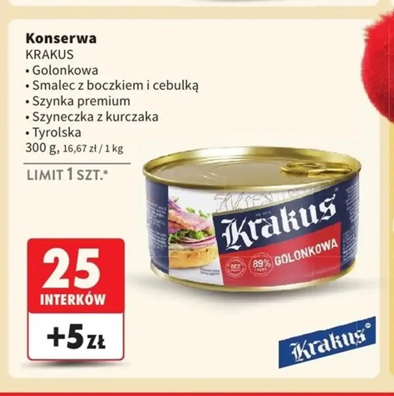 Konserwa tyrolska Krakus Animex