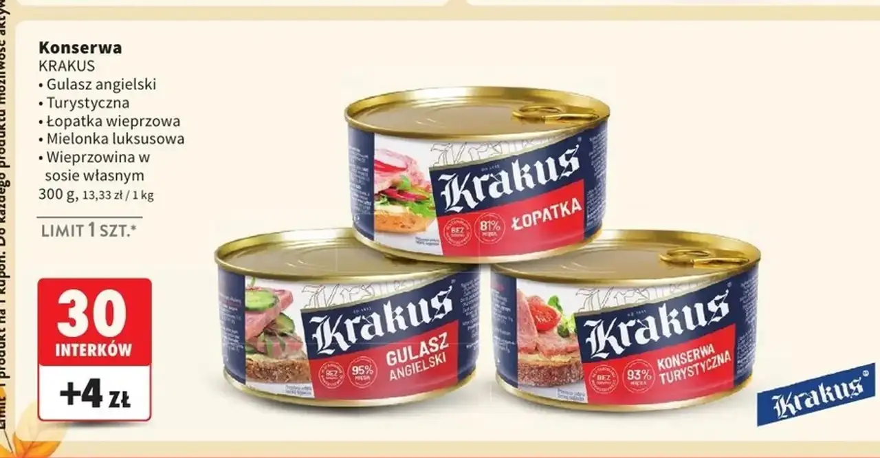 Wieprzowina w sosie własnym Krakus Animex
