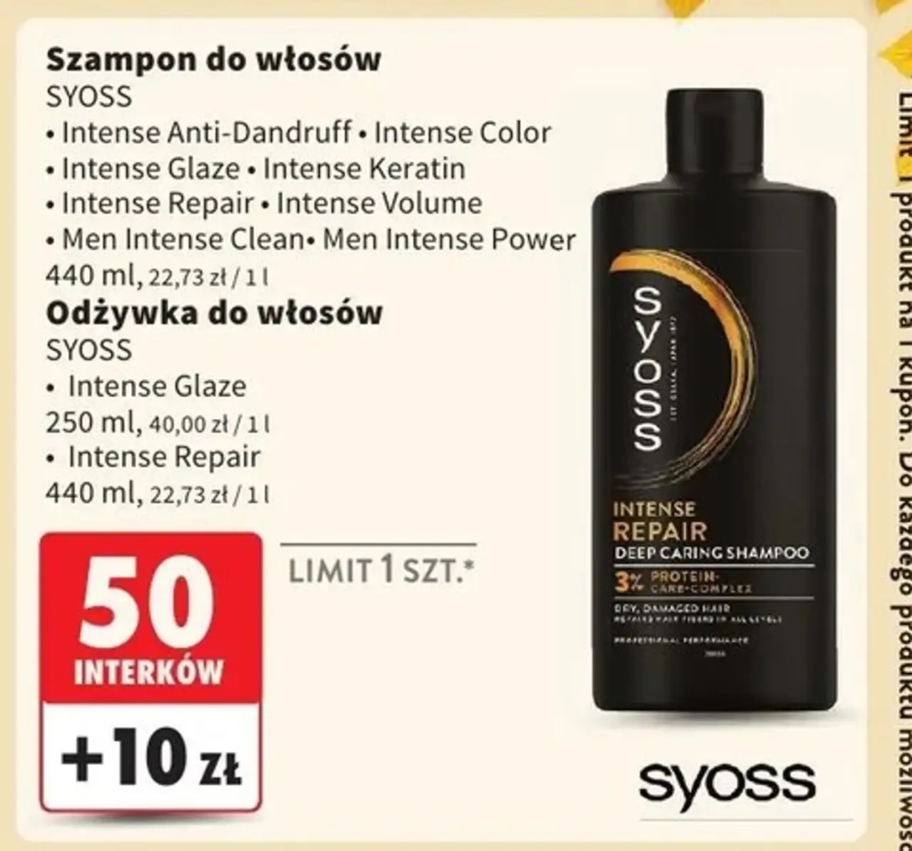 Szampon do włosów delikatnych Syoss Intense Volume
