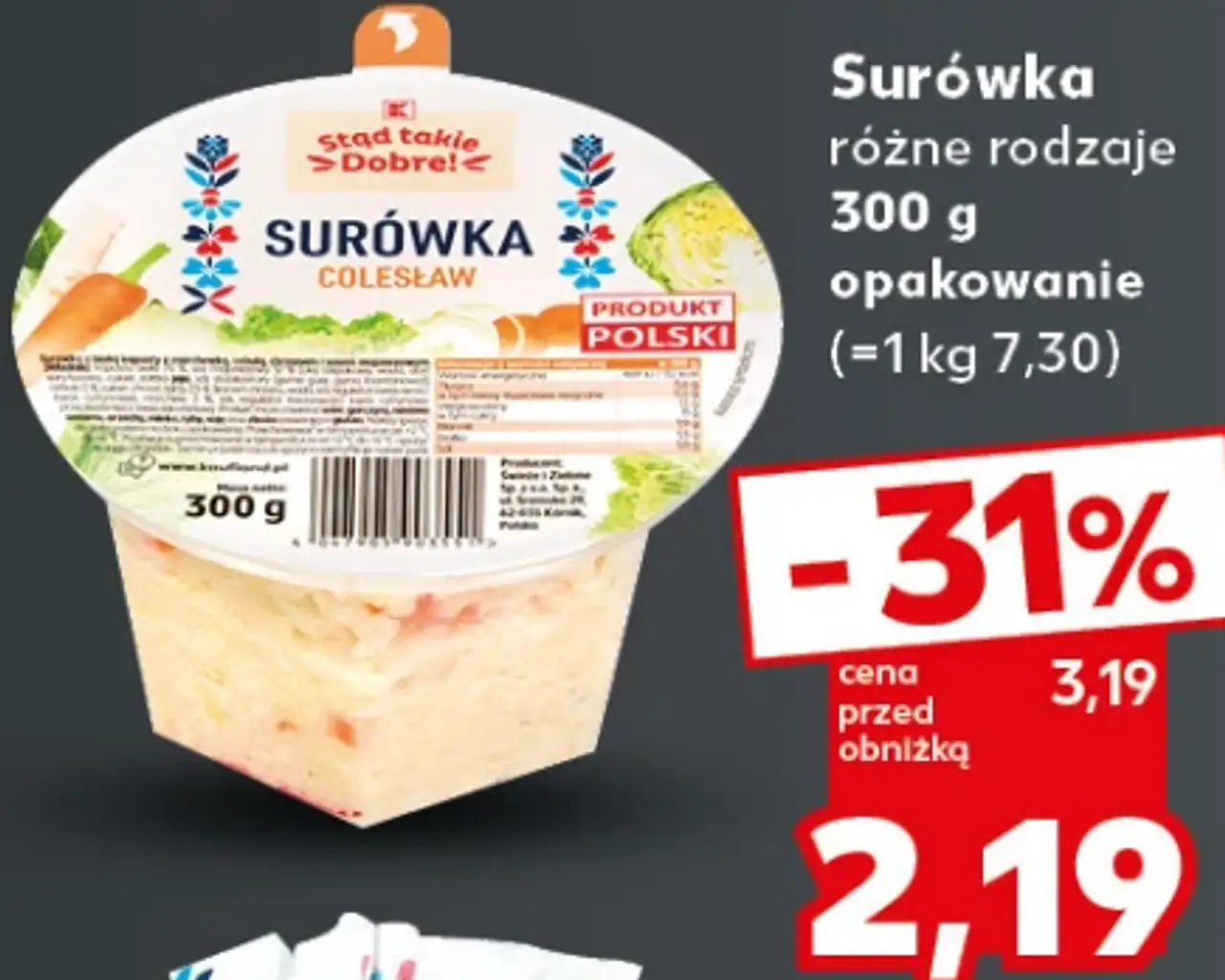 Surówka różne rodzaje Stąd takie Dobre!
