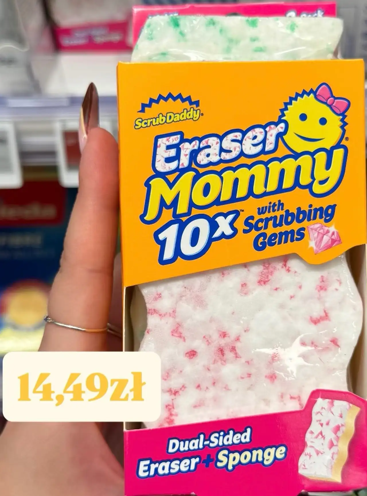 Scrub Daddy Eraser Mommy Dual-Sided Eraser + Sponge