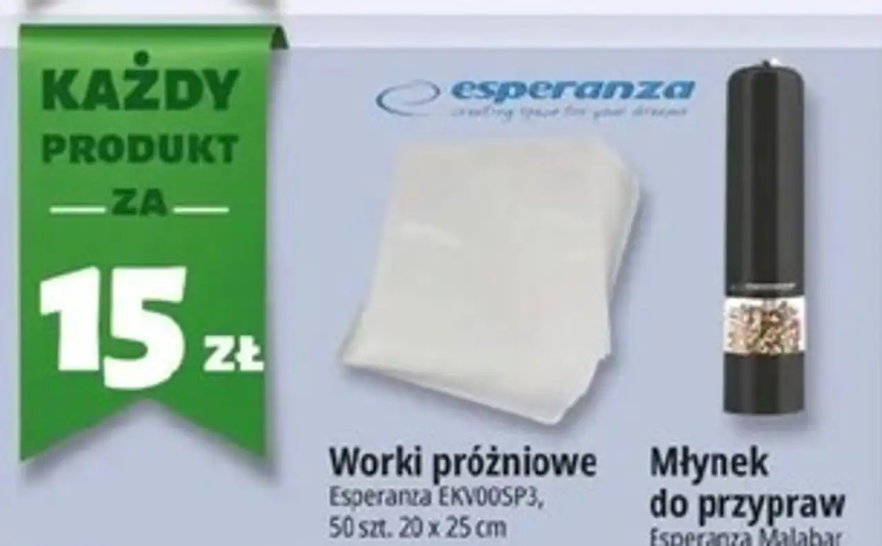 Worki do zgrzewarek próżniowych ekv00sp3 20 x 25 cm Esperanza