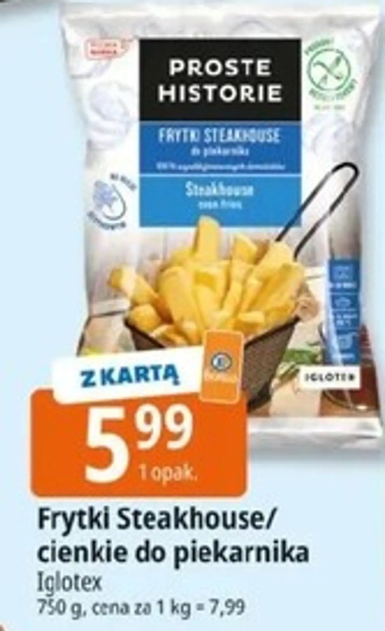 Frytki cienkie do piekarnika Iglotex Proste Historie