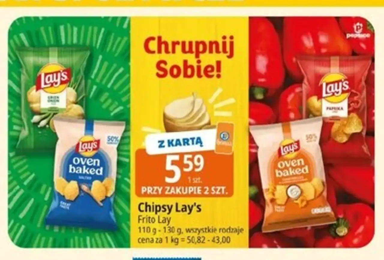 Chipsy kurki w delikatnym sosie Lay's Oven Baked (Prosto Z Pieca)