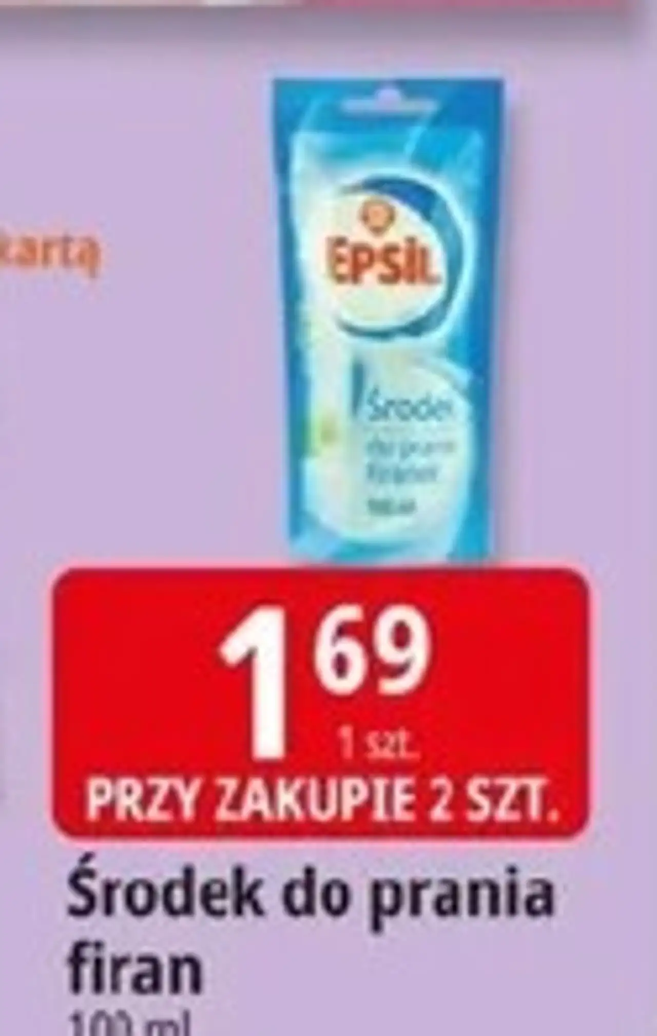 Środek do prania firanek Wiodąca Marka Epsil