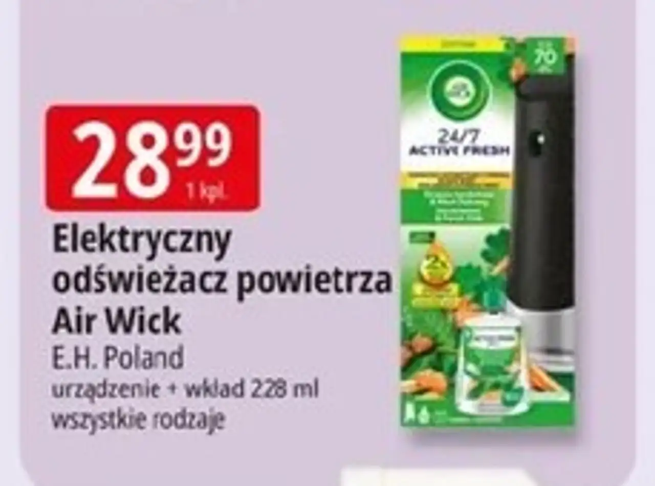 Urządzenie + wkład drzewo sandałowe i mech dębowy Air Wick Active Fresh
