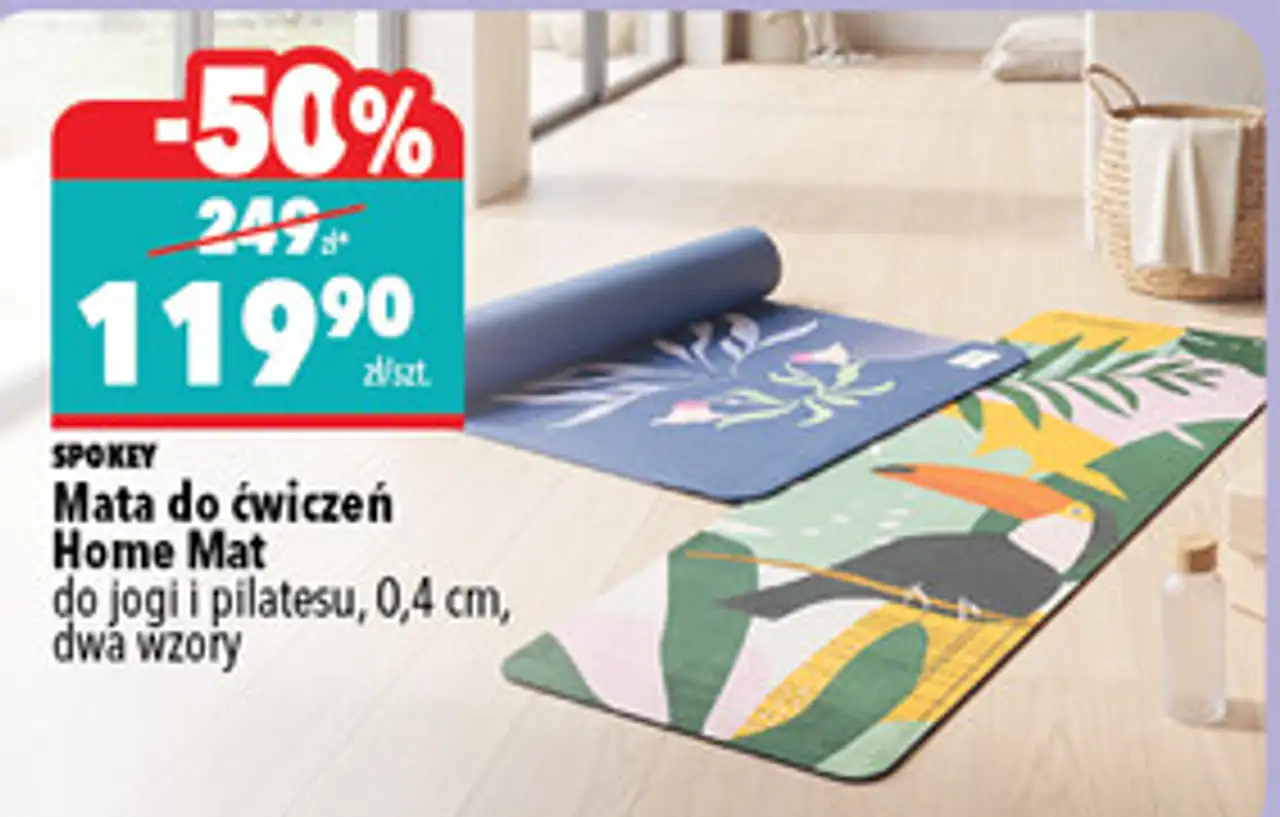 Mata do ćwiczeń Home Mat Spokey do jogi i pilatesu, 0,4 cm