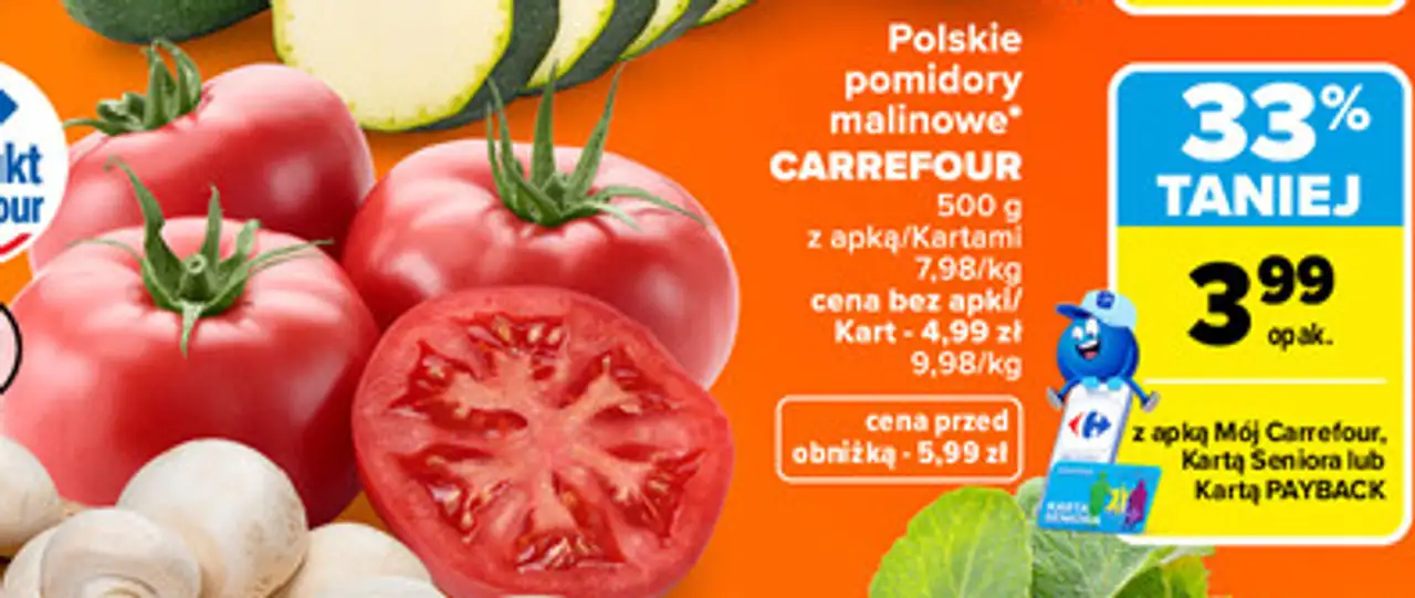 Polskie pomidory malinowe CARREFOUR