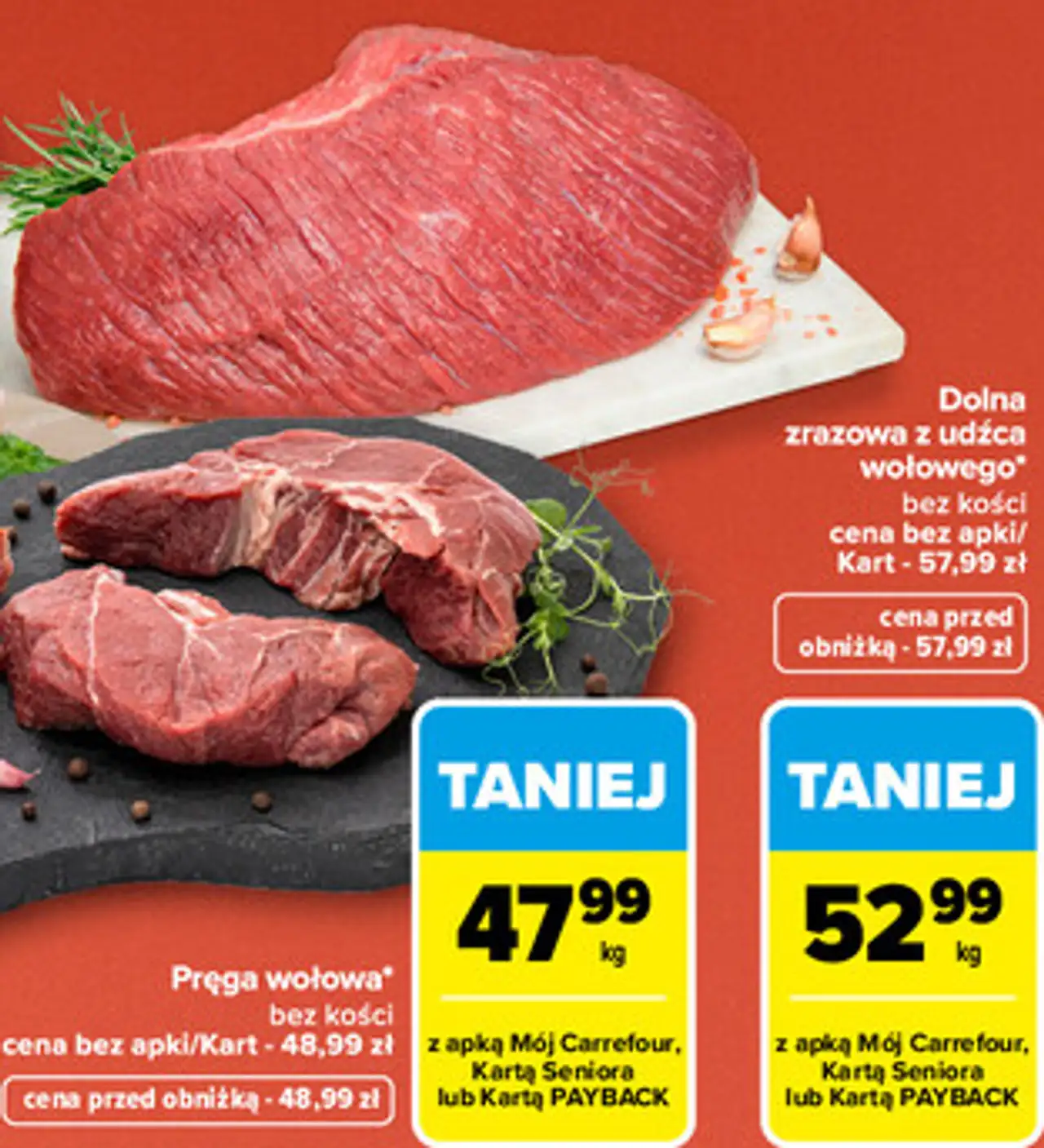 Dolna zrazowa z udźca wołowego bez kości