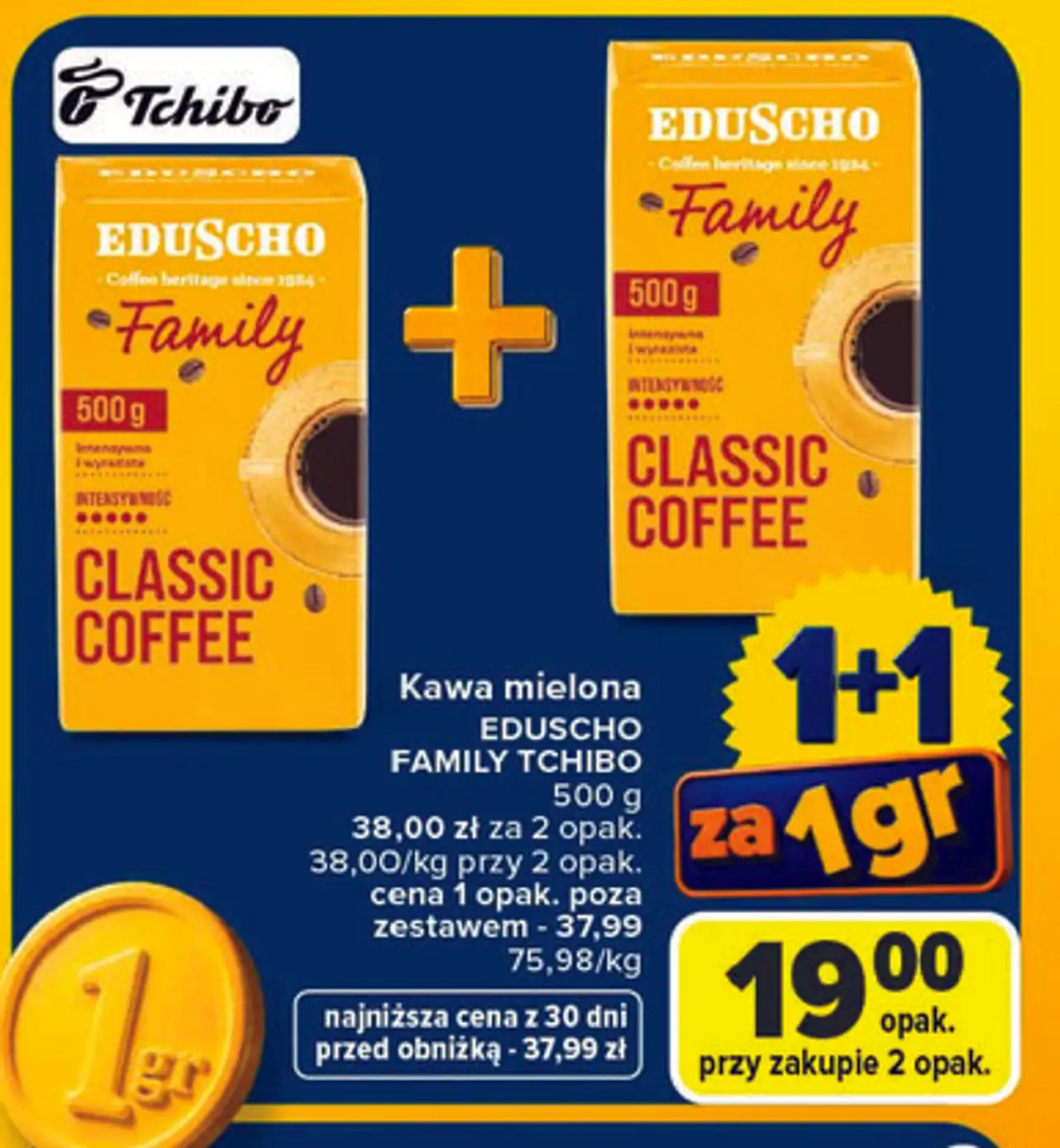 Kawa mielona Eduscho Family Tchibo