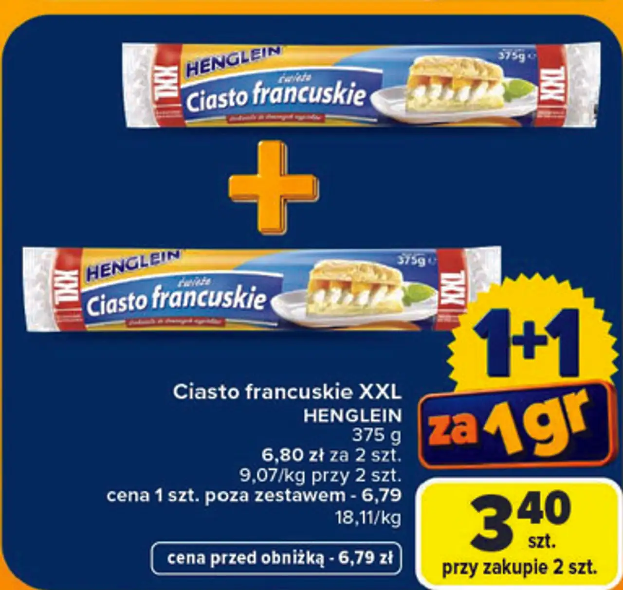 Ciasto francuskie XXL HENGLEIN