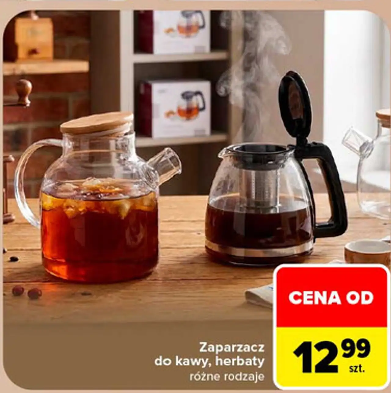 Zaparzacz do kawy, herbaty różne rodzaje