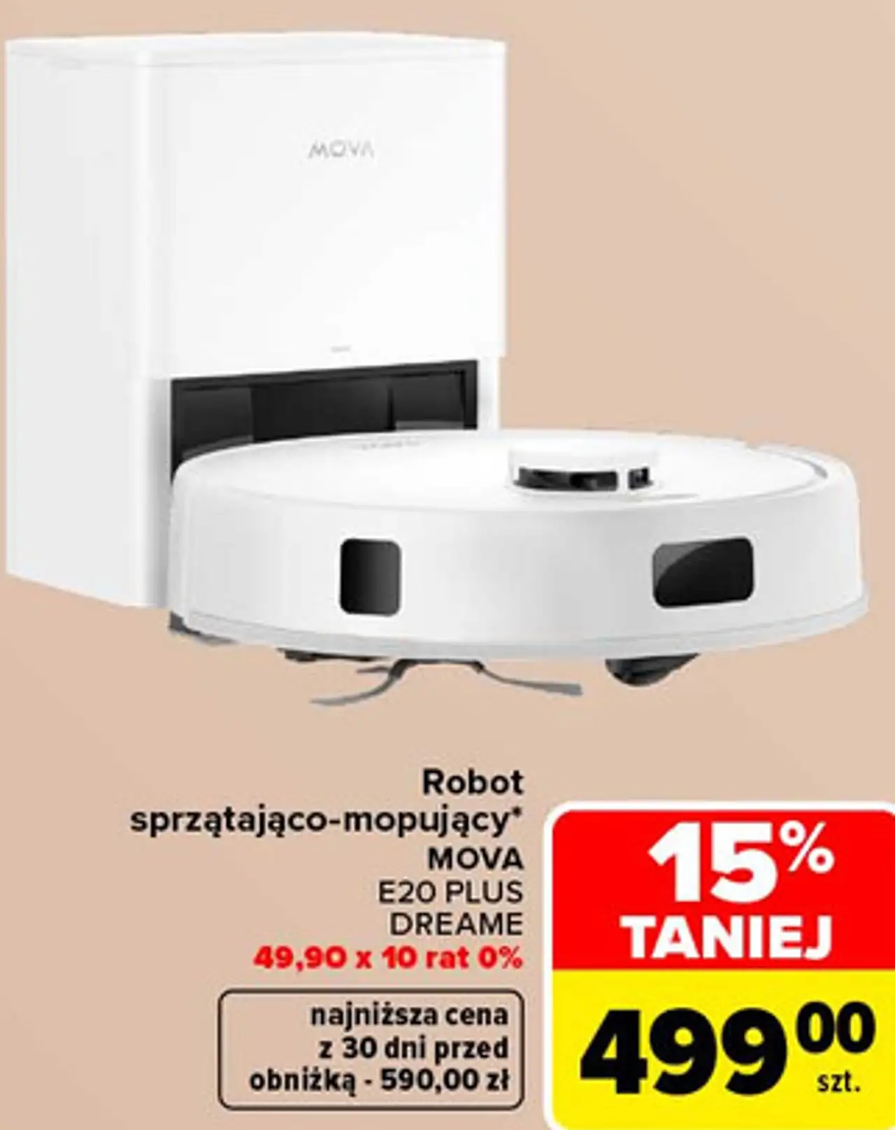 Robot sprzątająco-mopujący Mova E20 Plus Dreame