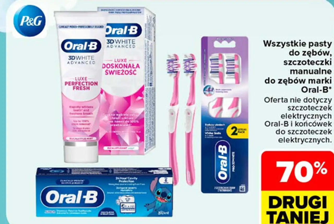 Wszystkie pasty do zębów, szczoteczki manualne do zębów marki Oral-B