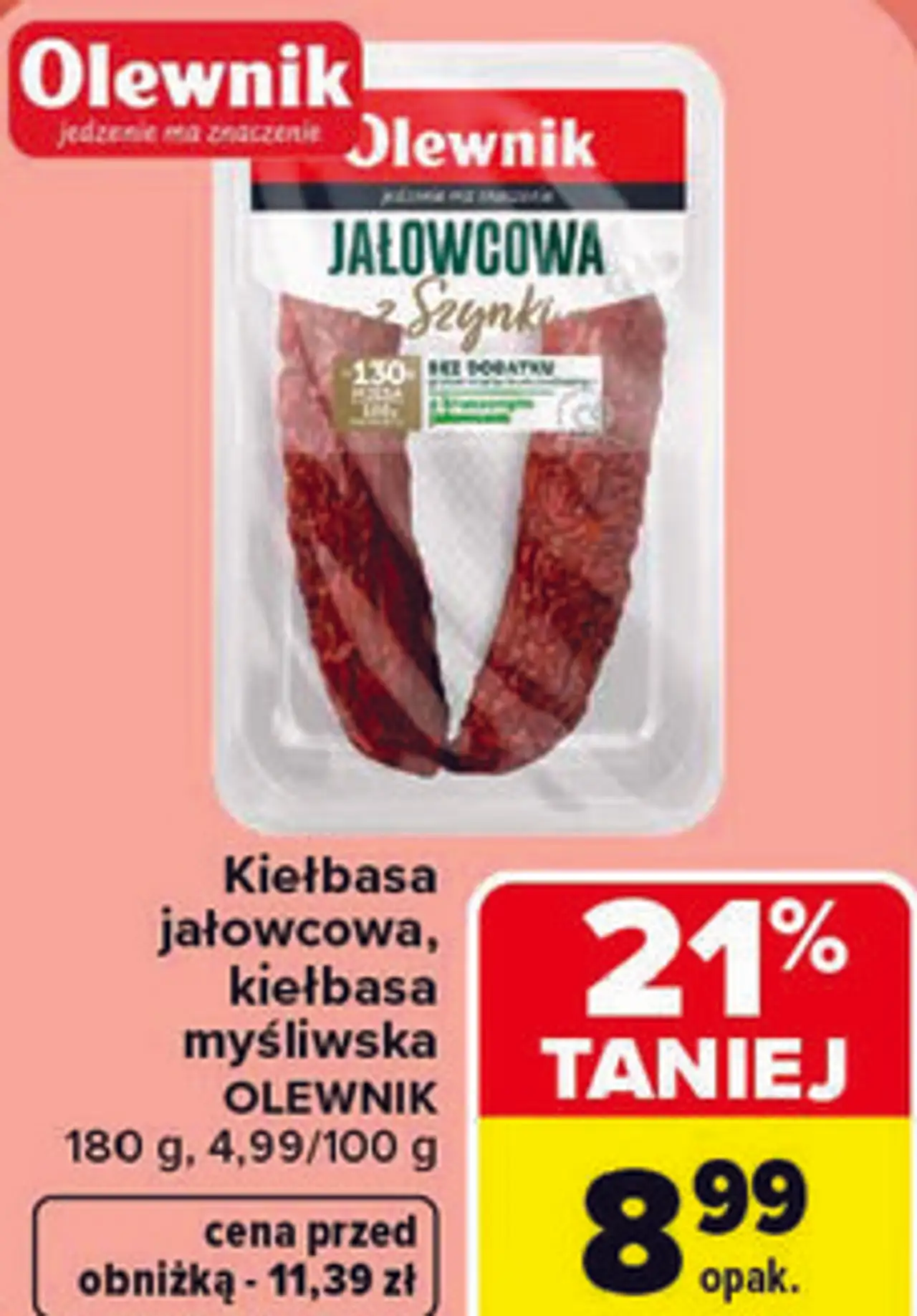 Kiełbasa jałowcowa, kiełbasa myśliwska Olewnik