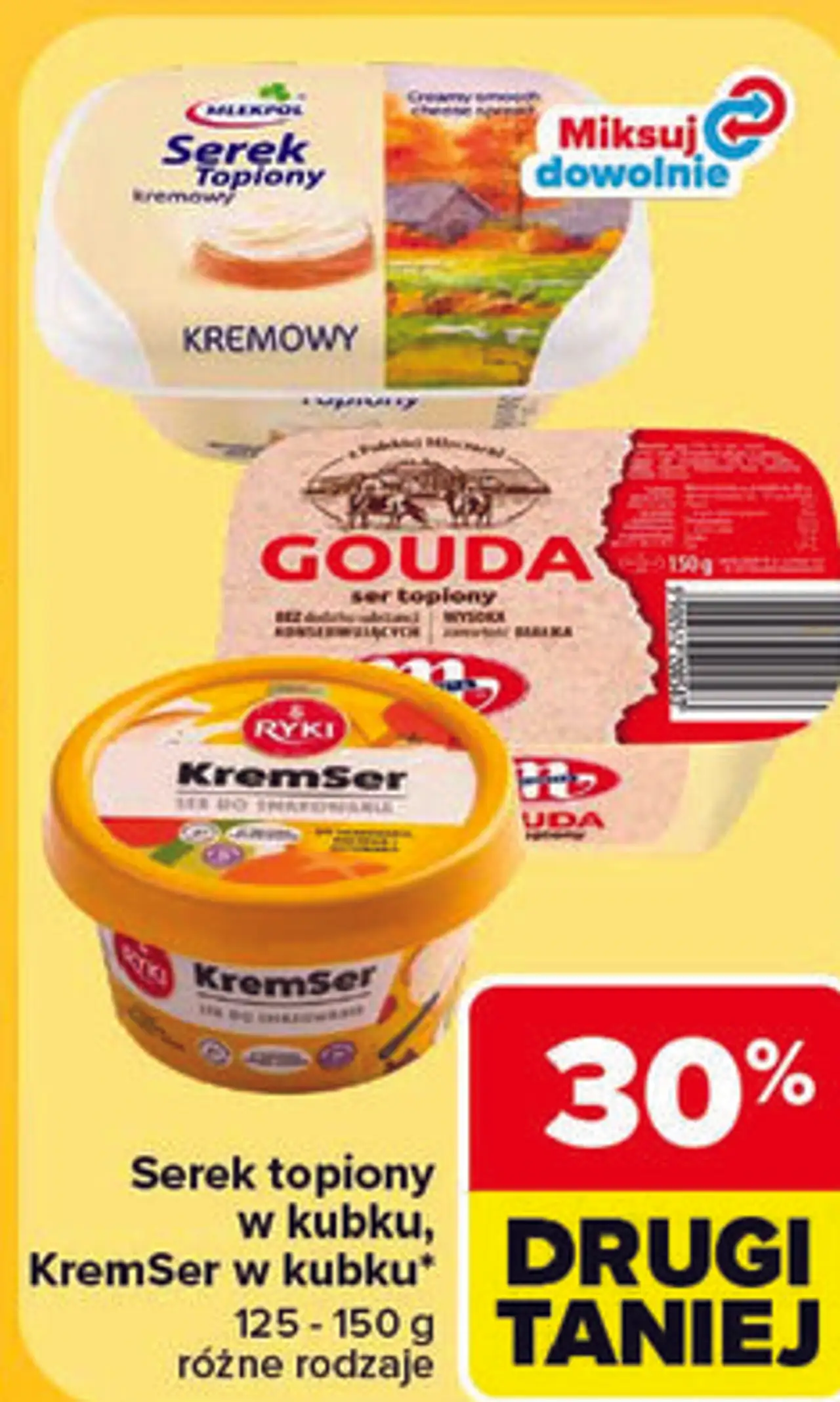 Serek topiony w kubku, KremSer w kubku Ryki, Mlekpol