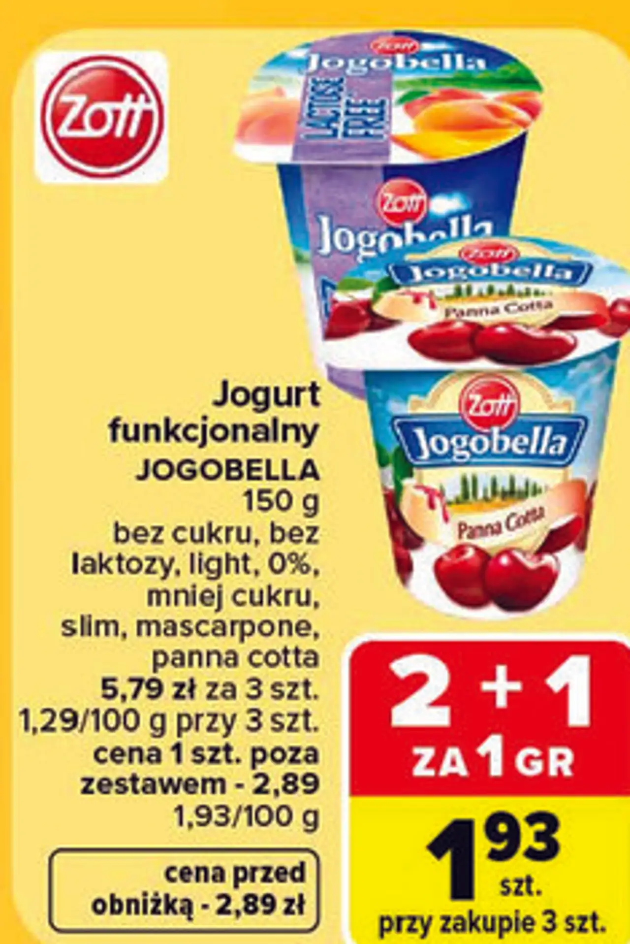 Jogurt funkcjonalny Jogobella