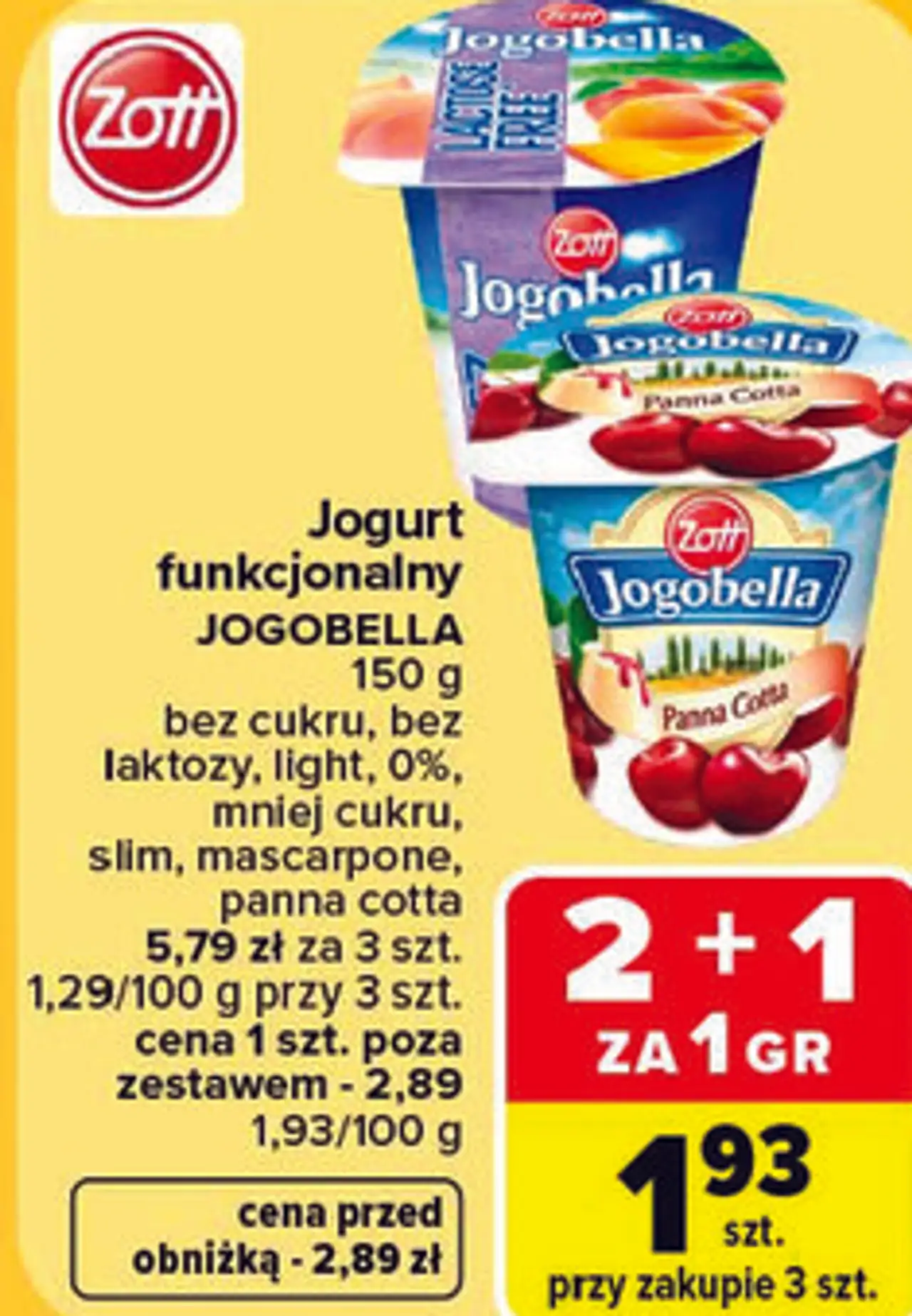 Jogurt funkcjonalny Jogobella