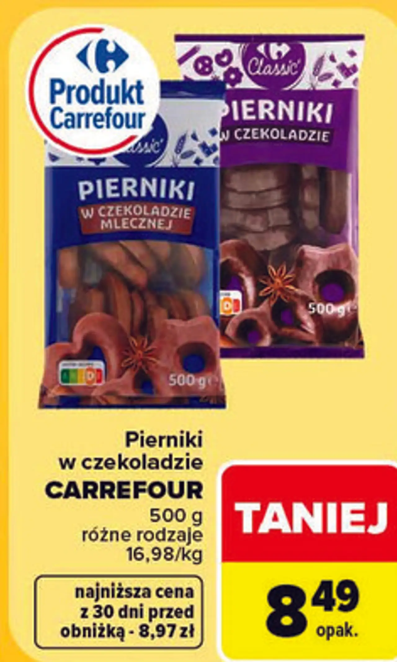 Pierniki w czekoladzie Carrefour