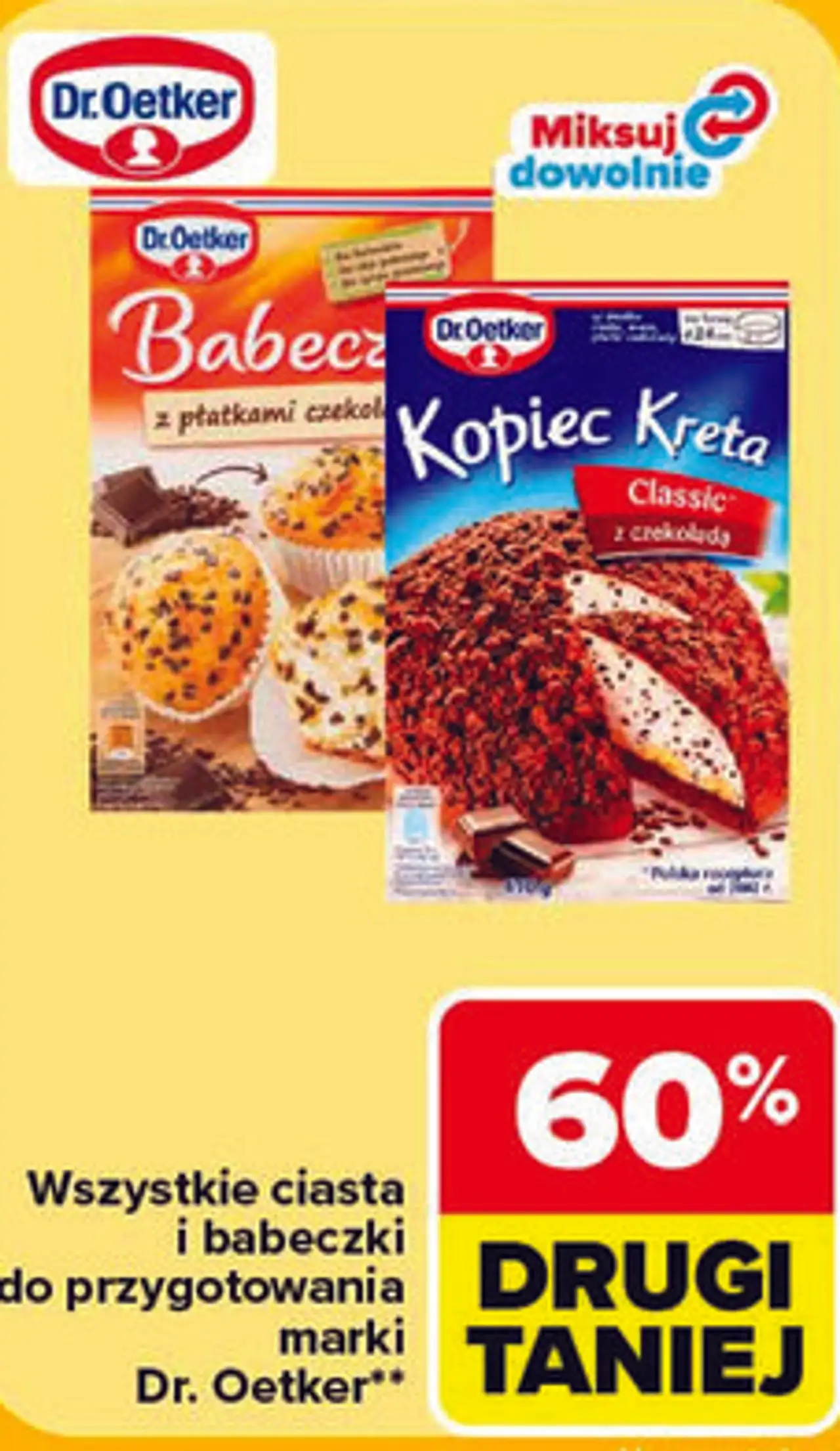 Wszystkie ciasta i babeczki do przygotowania marki Dr. Oetker