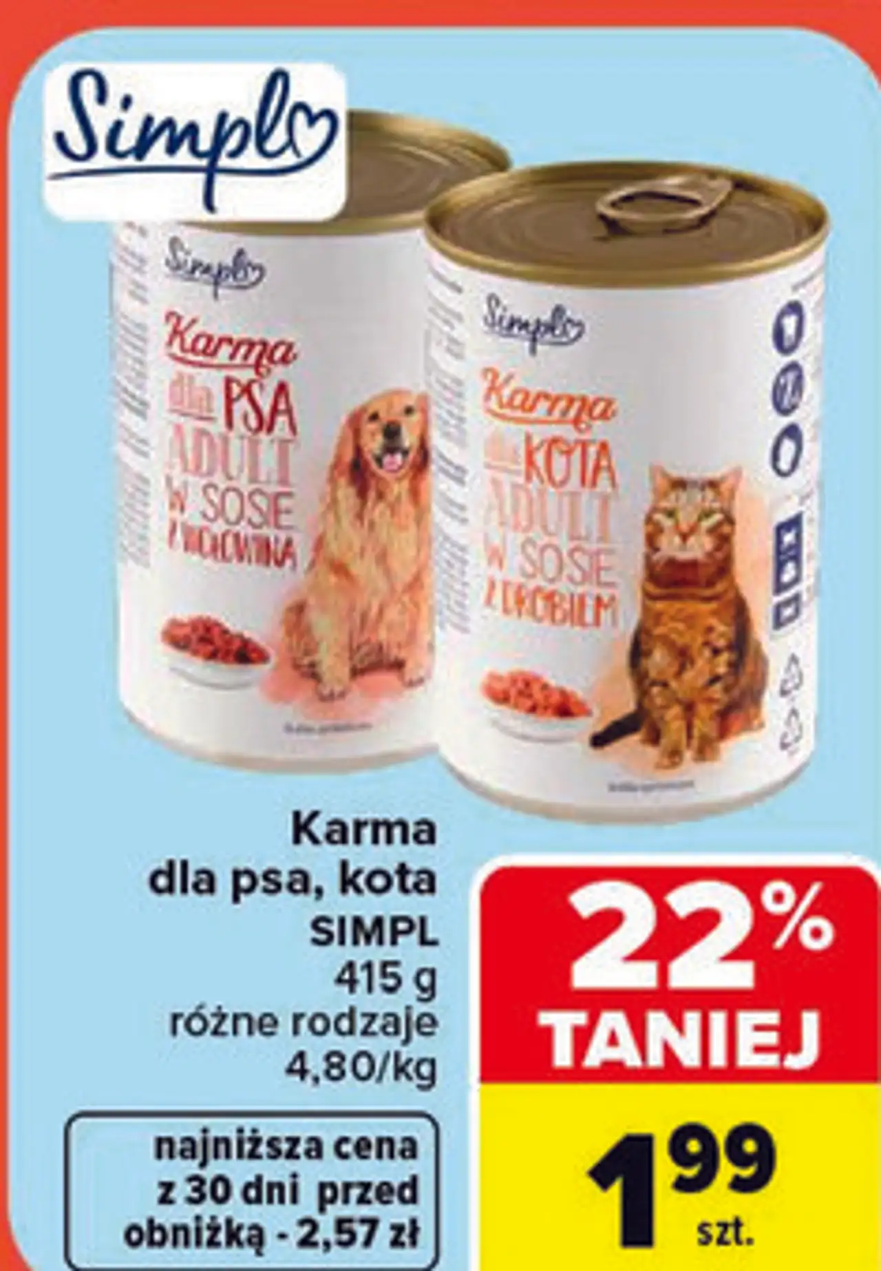 Karma dla psa, kota SIMPL