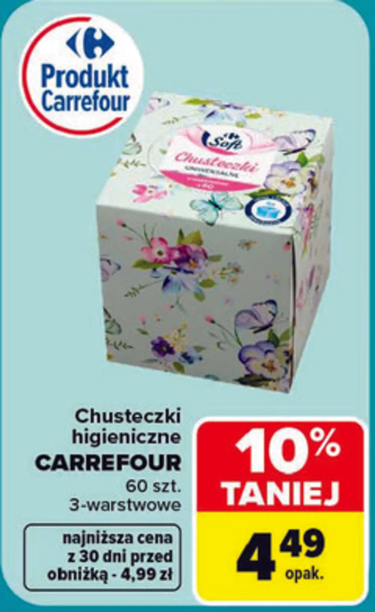 Chusteczki higieniczne Carrefour Soft