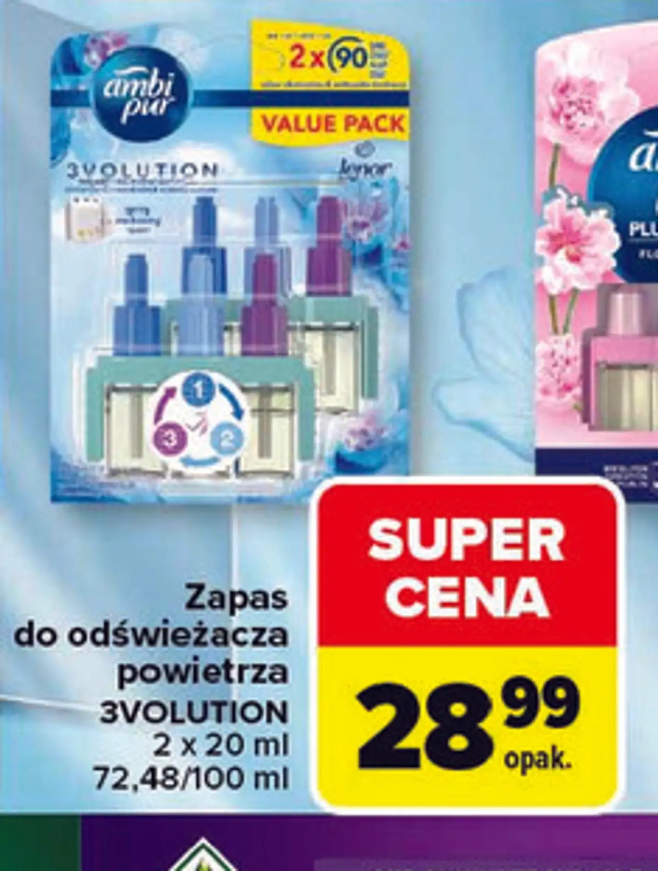 Ambi Pur Zapas do odświeżacza powietrza 3VOLUTION dwupak