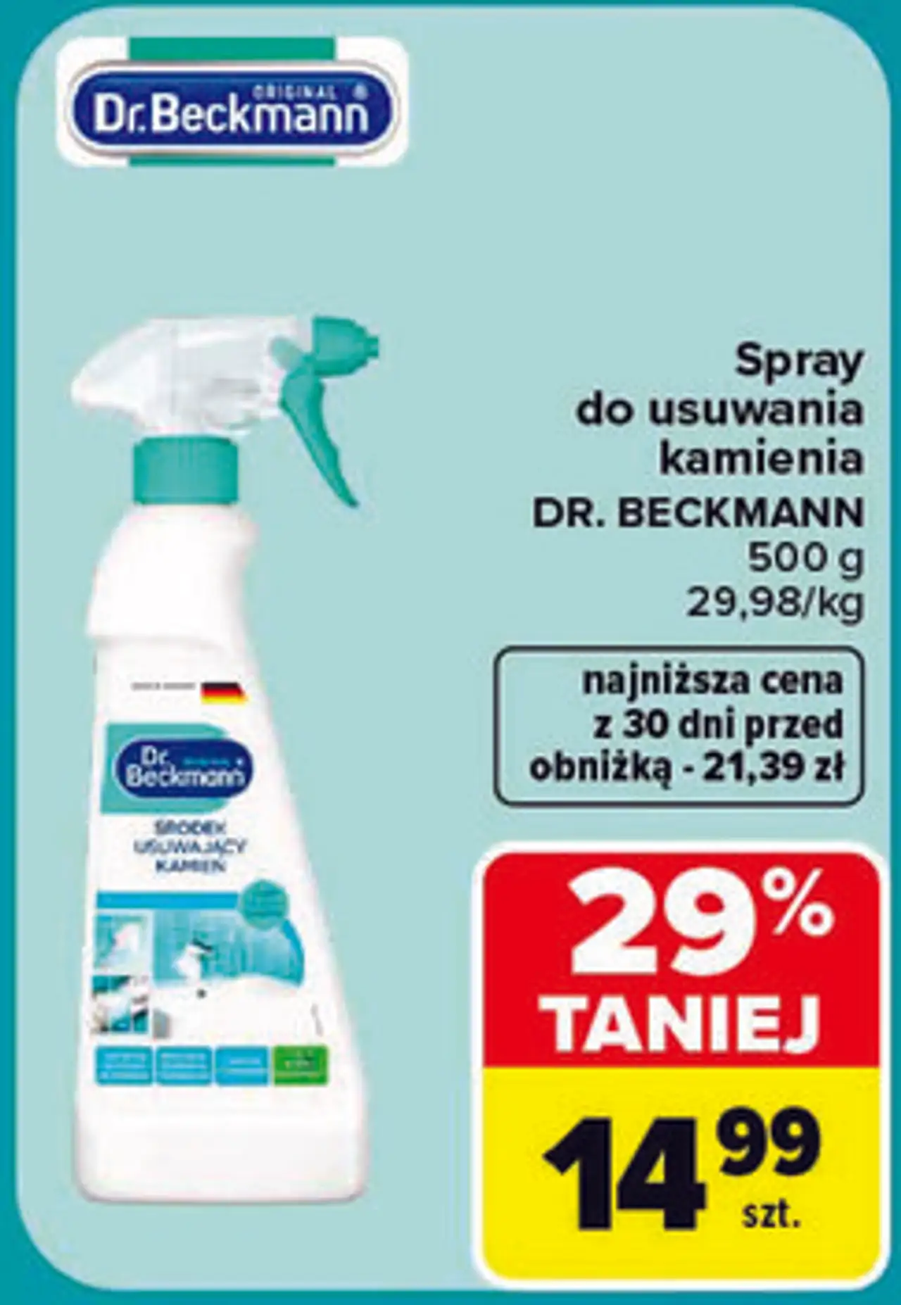 Spray do usuwania kamienia Dr. Beckmann