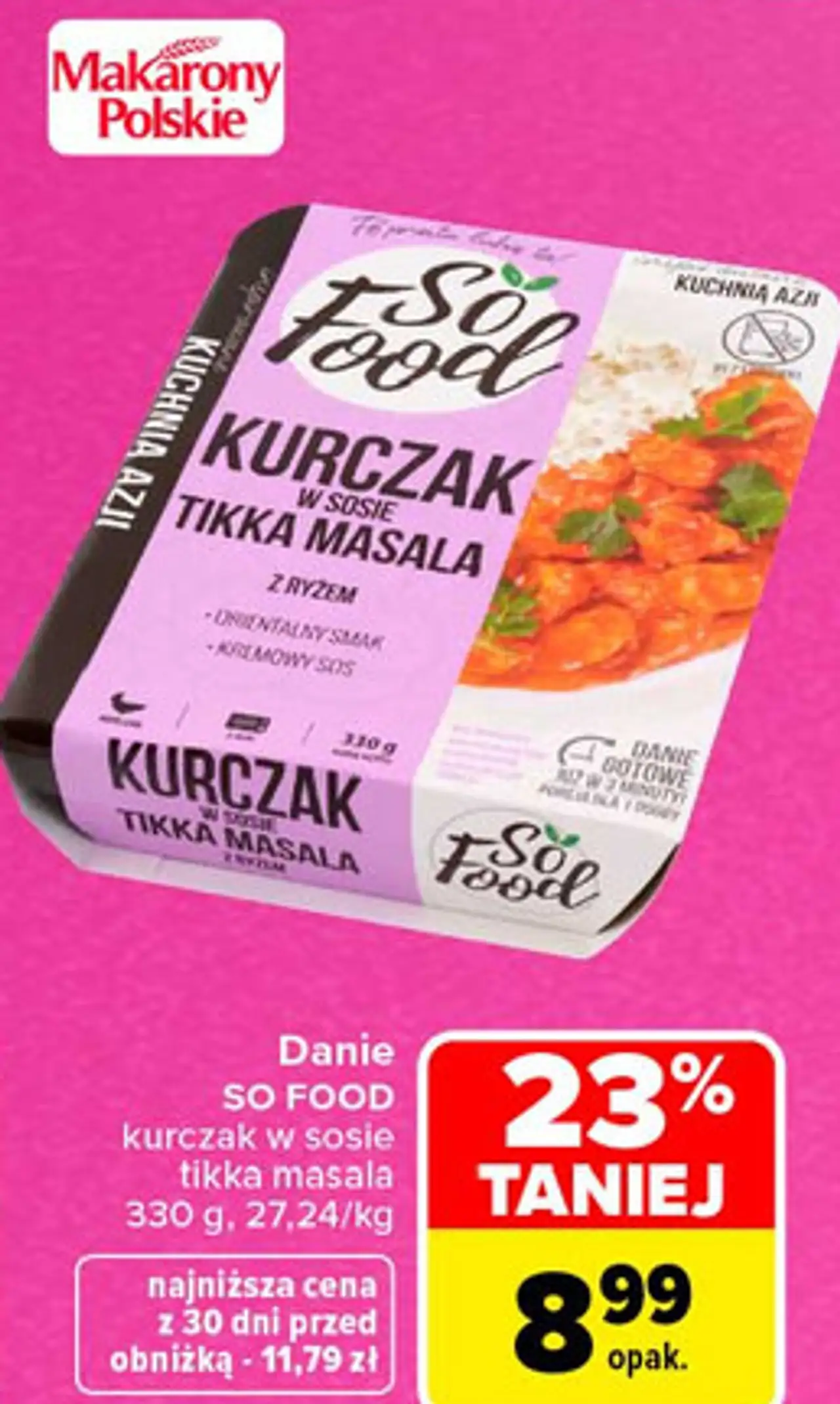 Danie So Food kurczak w sosie tikka masala