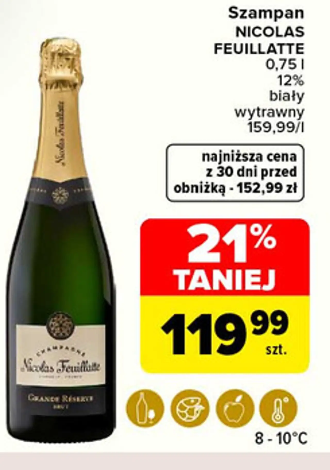 Szampan NICOLAS FEUILLATTE 0,75 l