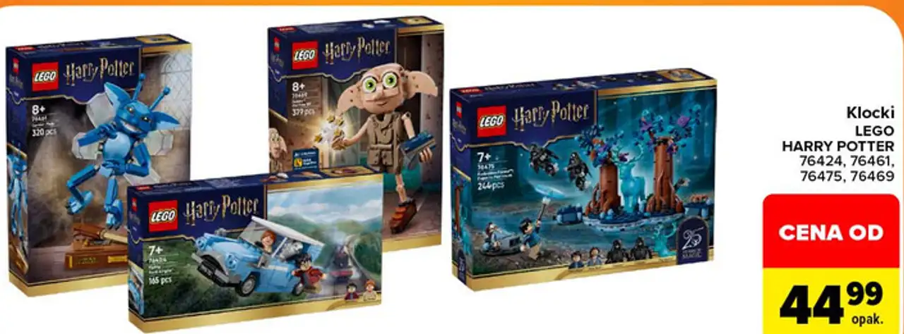 Klocki LEGO HARRY POTTER 76424, 76461, 76475, 76469